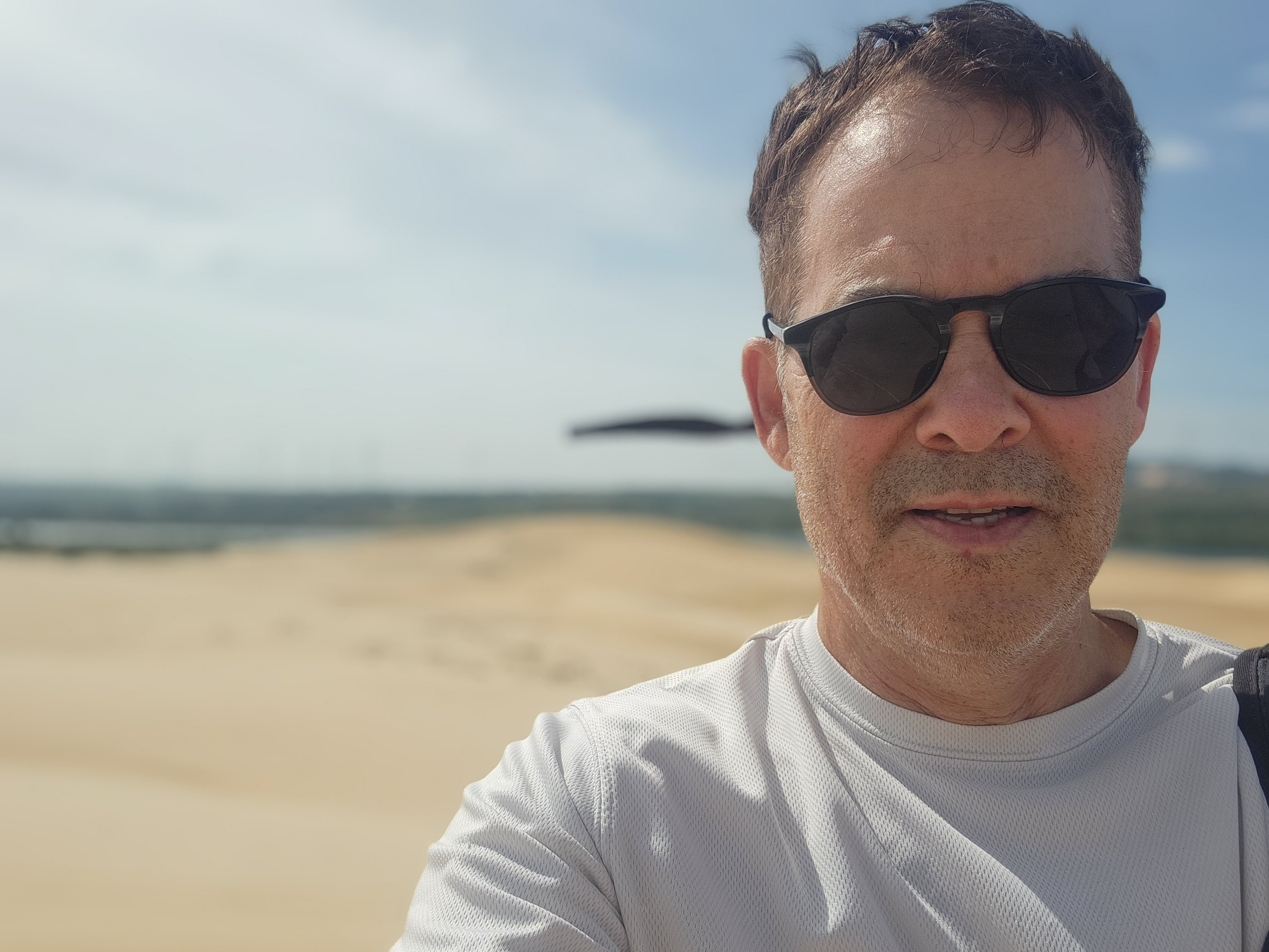 The author at Mui Ne sand dunes in Vietnam